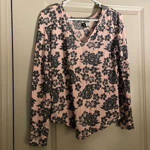 BDG long-sleeve flowered shirt, size M